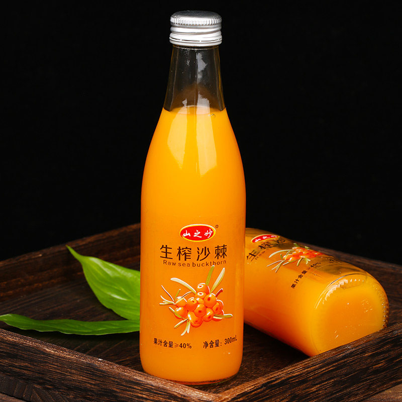 沙棘网红整箱24瓶山西特产生榨果汁 穆芝堂果味/风味饮料