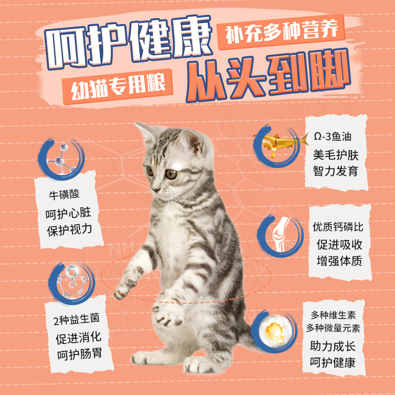 猫粮幼猫专用粮增肥发腮营养1到3月冻干4到12月增强抵抗宠物肠胃 - 图2