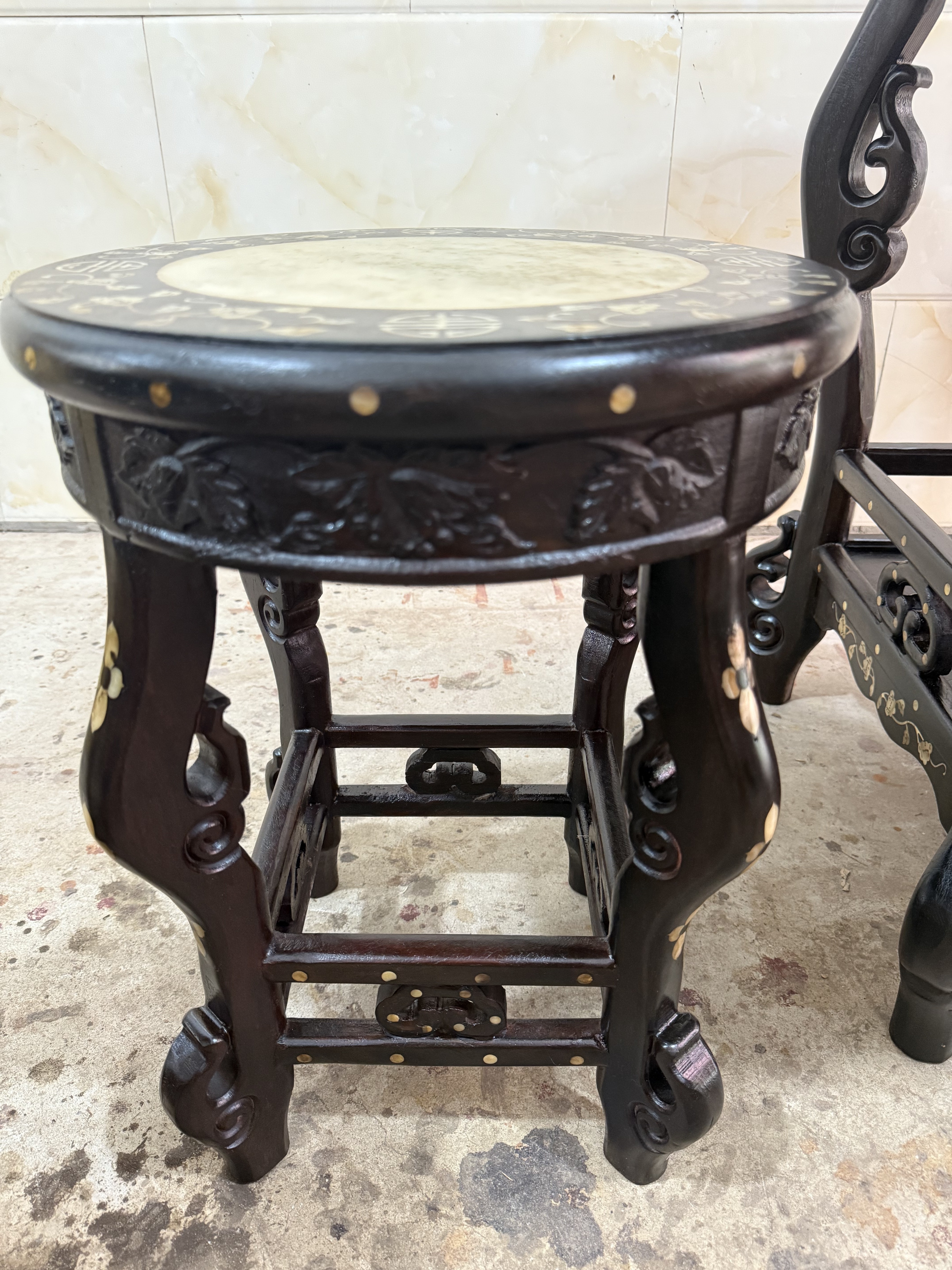 红木黑檀木五彩贝壳天然理石花纹回流红木古懂餐桌红木大理石餐桌,淘宝优惠券,粉丝福利购,淘宝优惠卷