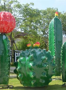 大型仿真植物仙人掌玻璃钢雕塑户外公园林景观广场装饰仙人球摆件