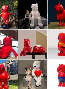 玻璃钢吉祥物卡通雕塑定制大型动漫卡通精品模型商场美陈公仔摆件