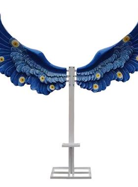 玻璃钢户外翅膀雕塑大型景区花海草坪摆件网红打卡拍照互动装饰品