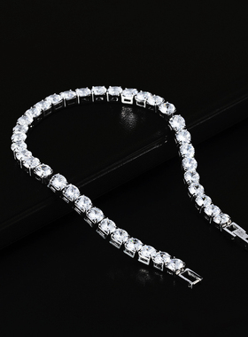 不掉色冰糖网球链ins小众