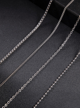 男士钛钢韩版嘻哈风替换蛇骨链