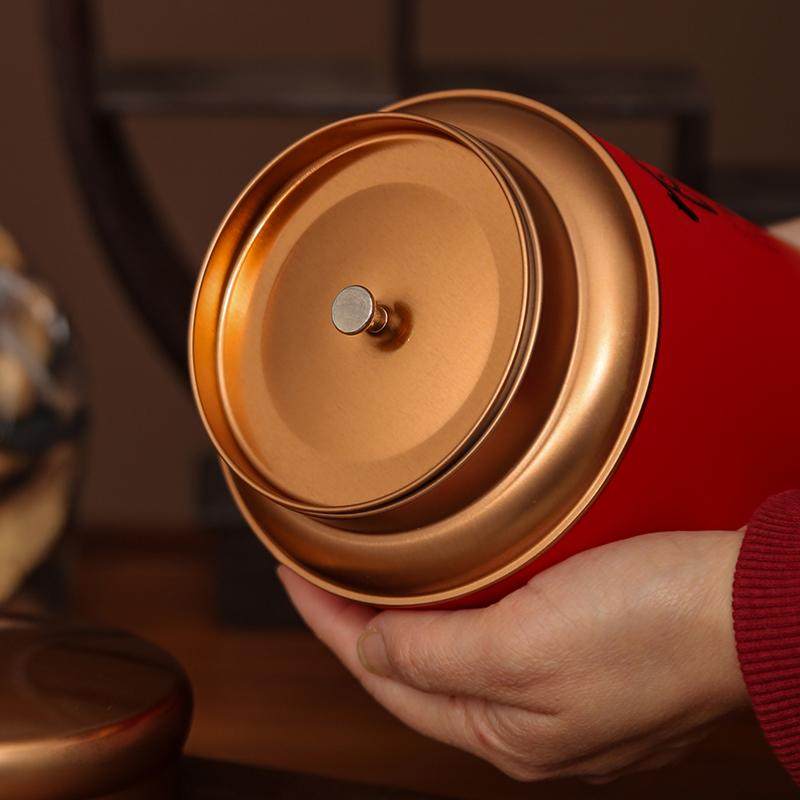 新会陈皮礼品储存罐专用包装盒马口铁圆形密封铁罐50g100g空罐,淘宝优惠券,粉丝福利购,淘宝优惠卷