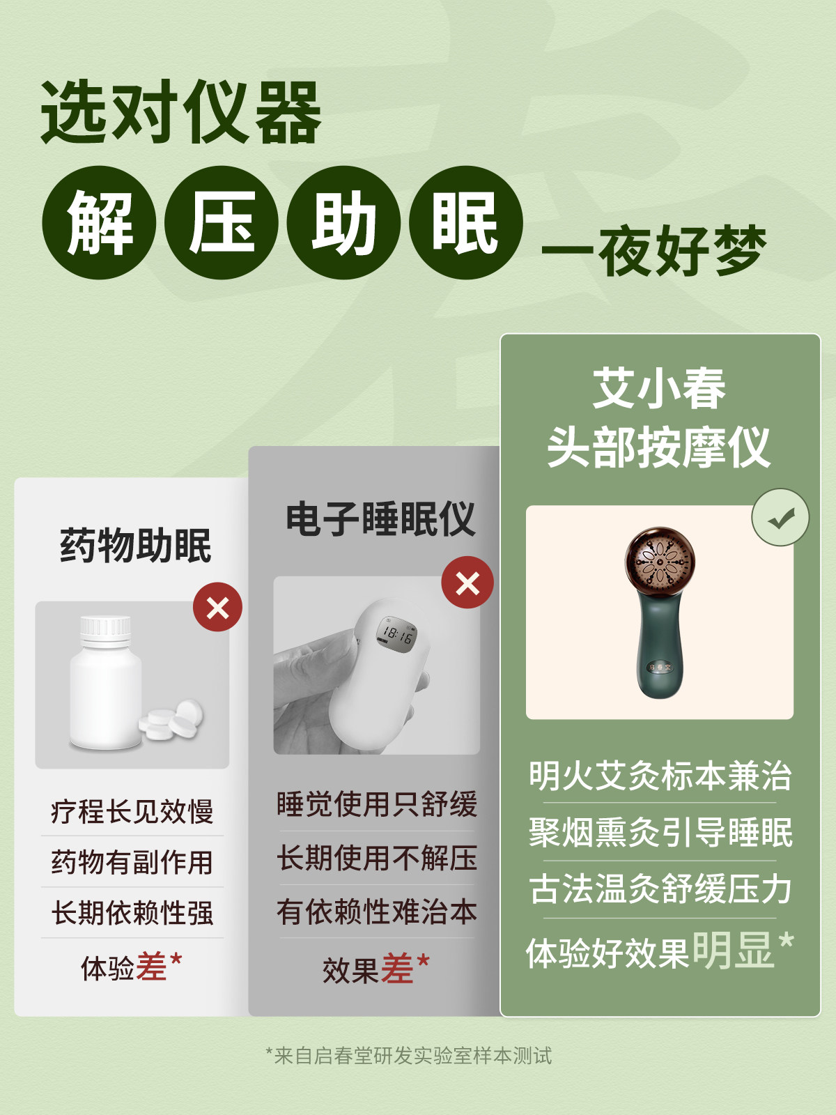 启春堂艾小春睡眠神器助眠睡眠仪 驰与睡眠仪