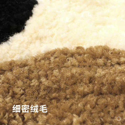 霜山猫尾巴毛绒坐垫可爱卡通猫咪椅垫多功能凳子垫地上屁股垫子 - 图0