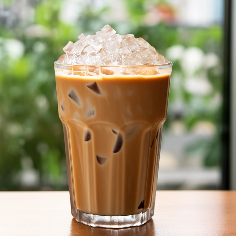 广村原味水晶2.1L方块魔芋寒天晶球果冻咖啡味椰果蒟蒻奶茶辅料-图2
