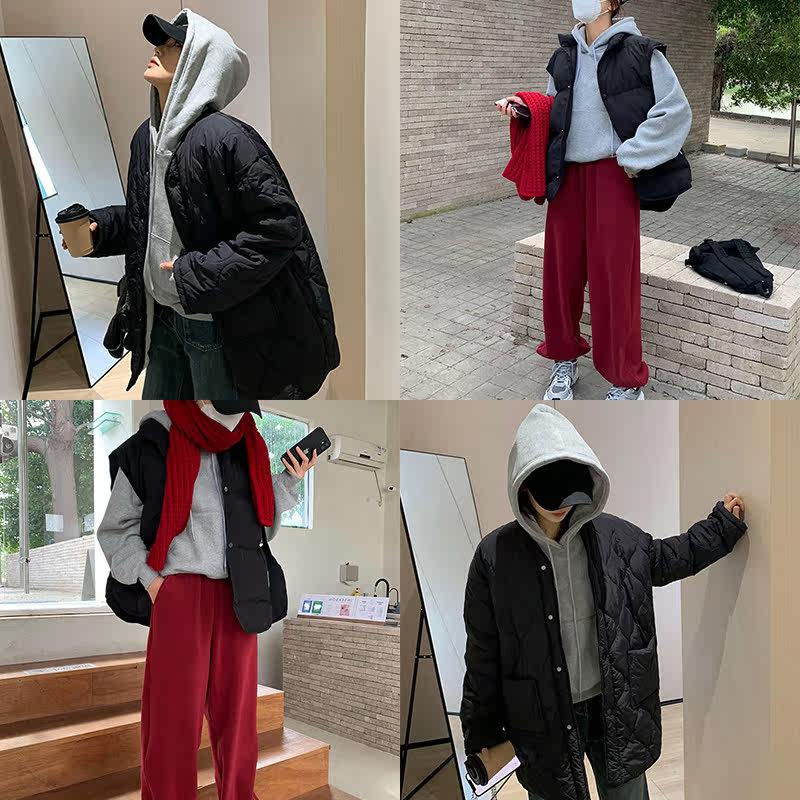 巨好看的短款连帽灰色卫衣女秋冬新款加绒加厚小个子套头宽松上衣