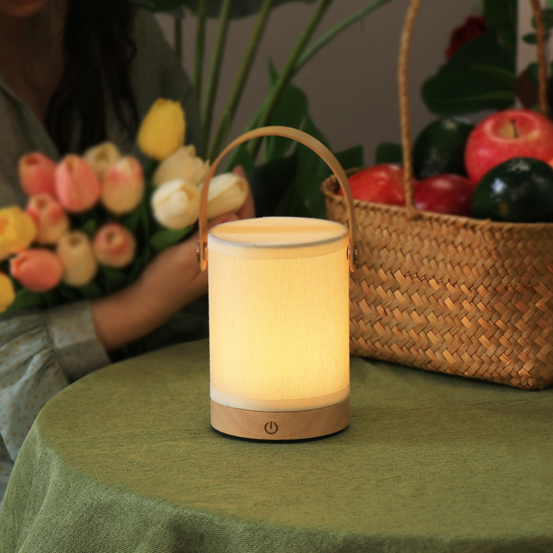 床头灯卧室小夜灯手提充电遥控便携创意婴儿喂奶护眼睡眠柔光台灯 - 图1