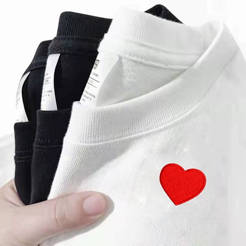 Список, чтобы зарегистрировать пару платье Love White T -Frish Short -sleeded Summer Gearmaging Свадебные фотографии Зарегистрируйтесь для одежды, один мужчина и одна женщина