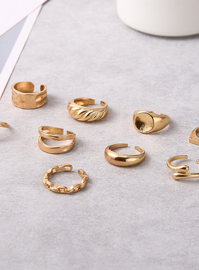 Women's European American Simple Joint Ring Girl Cold Ring