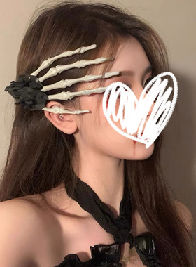 Halloween headwear female costume horror Hand cute hairpin