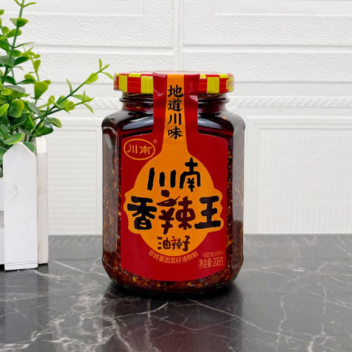 川南香辣王208g四川正宗家用香辣红油凉拌菜专用麻辣调味料担担面 - 图1