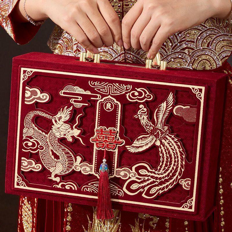 订婚彩礼钱盒子提亲彩礼箱彩礼箱礼金盒结婚布置装饰装现金聘礼盒,淘宝优惠券,粉丝福利购,淘宝优惠卷