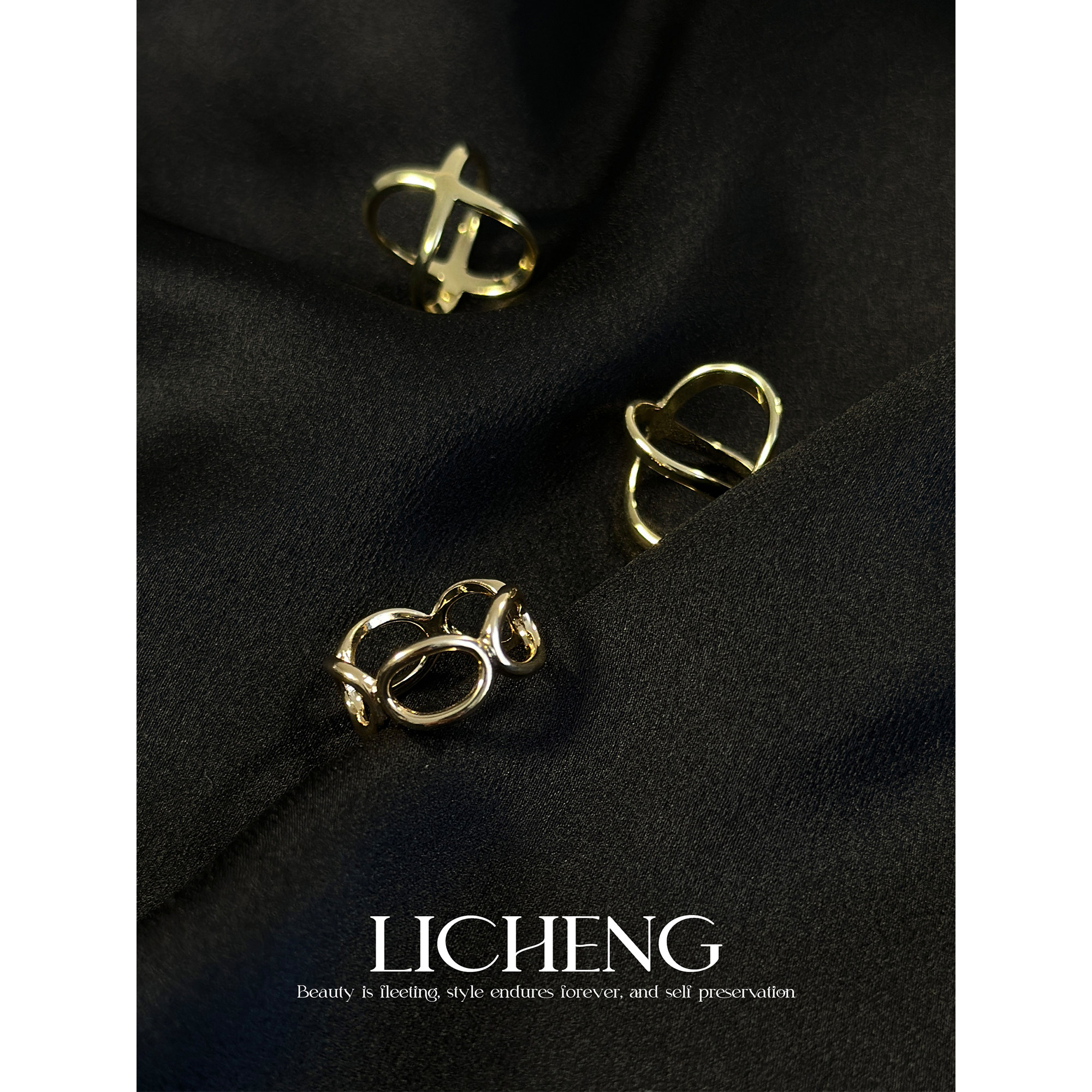 礼诚 高级感简约丝巾扣围巾扣 百搭优雅穿搭配饰江疏影同款马环扣