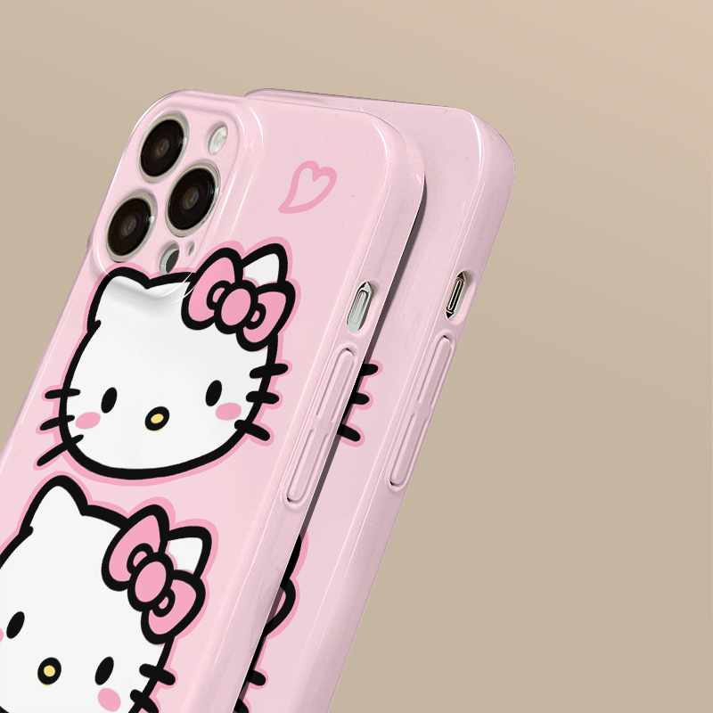 少女心粉色hellokitty适用iphone15promax苹果14哈喽凯蒂猫新款13全包mini防摔xr高级感12菲林plus11手机壳女 - 图3