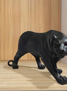 户外仿真大型雪豹子雕塑景区公园林玻璃钢景观动物模型装饰摆件