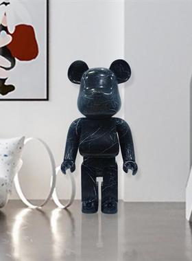 可爱暴力熊公仔玻璃钢摆件客厅电视柜室内装饰网红动物熊落地摆件