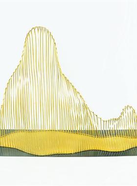 户外不锈钢镂空假山雕塑铁艺园林售楼部商场水池景观艺术金属摆件