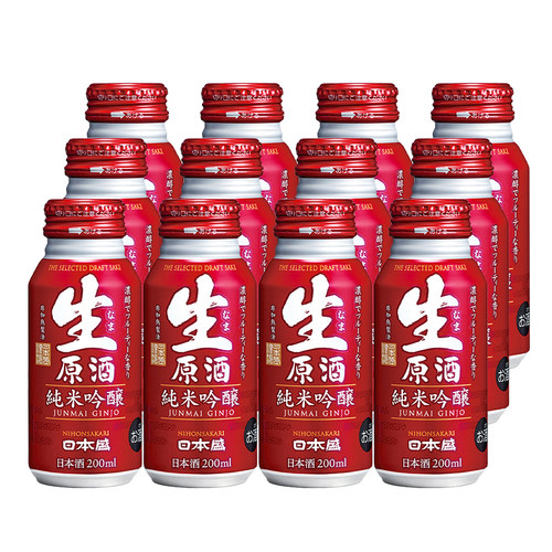 全日空 日本盛生原酒铝罐纯米吟酿清酒200ml*12日本清酒日式米酒 - 图3