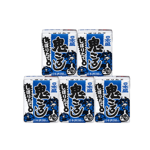 全日空 日本原装进口日本盛鬼醉鬼杀初榨砖型纸盒清酒生酒180ml*5 - 图3