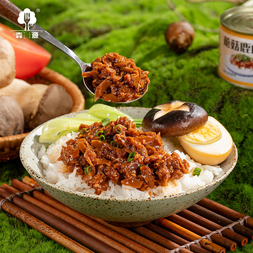河北承德特产平泉特产森源蘑菇酱拌面拌饭酱料鹿肉酱150g*8礼盒 - 图2