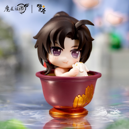 【擎苍】正版魔道祖师魏无羡蓝忘机玉盏流光Q版手办周边桌面摆件 - 图2
