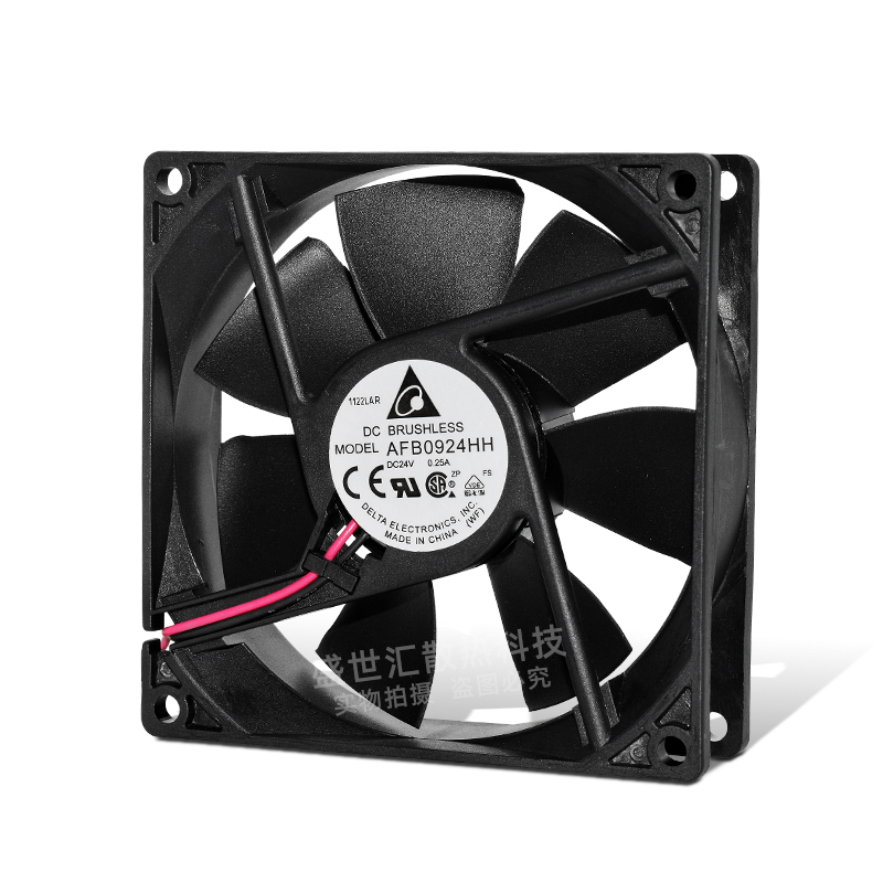 AFB0924HH台达24V 0.25A双滚珠9225变频器测速报警PWM散热风扇9CM - 图3