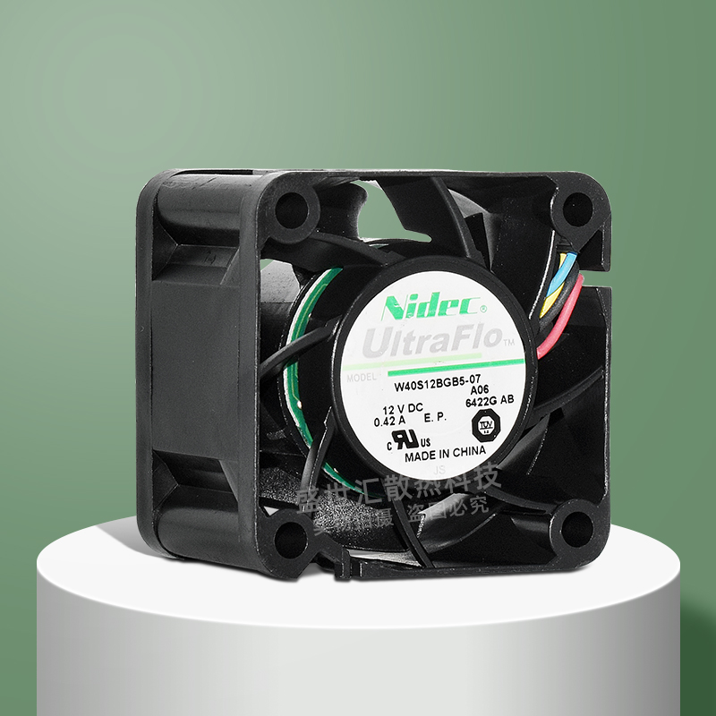 Nidec W40S12BGB5-07暴力4028 12v0.42a机箱电源双滚珠pwm风扇4cm - 图0