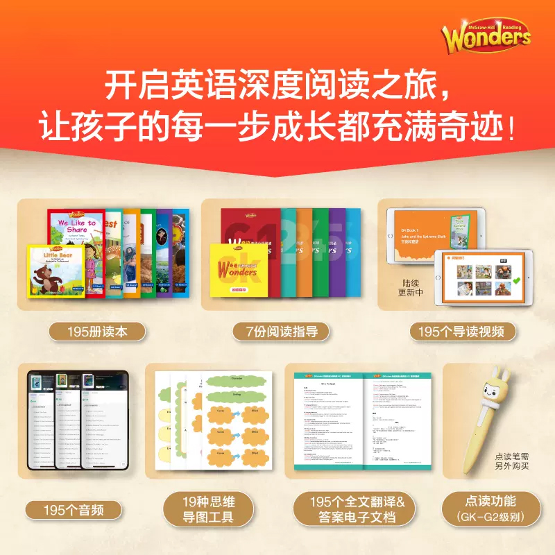 新东方官方正版Wonders奇迹英语分级阅读 幼儿园小学生一二三四五六年级初中3-12岁儿童少儿英语启蒙绘本