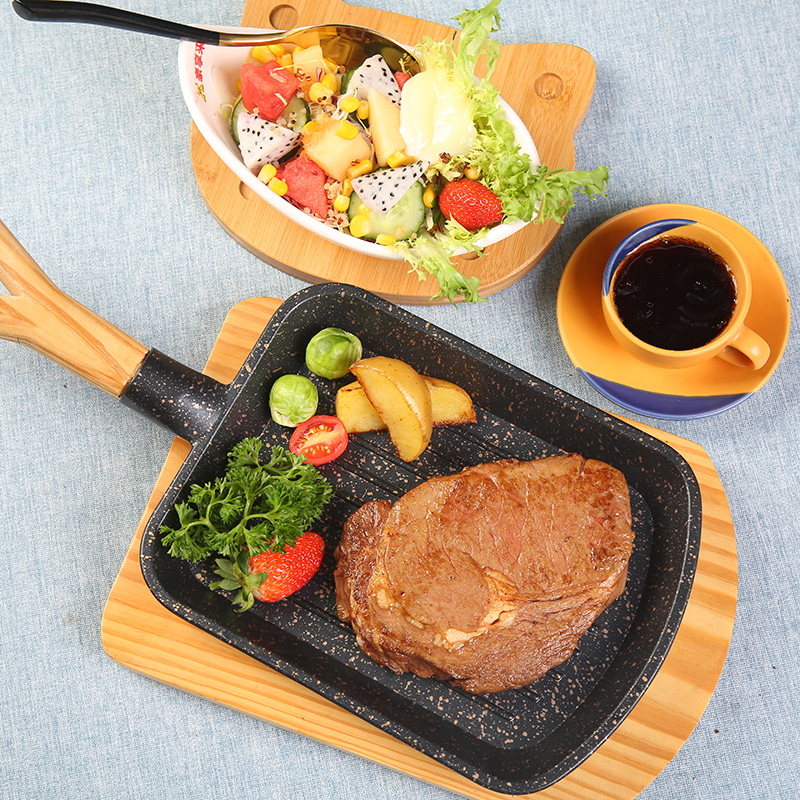 【豪享来】儿童西冷牛排套餐原肉整切调理不拼接家庭牛扒155g*6片