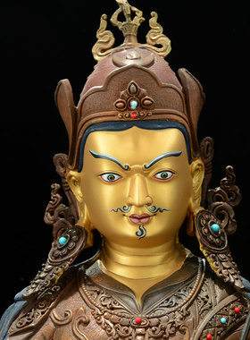 闯隆精工15寸红铜雕像装饰摆件