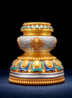 闯隆手摇底座树脂彩绘底座