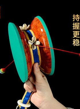 闯隆尼泊尔民族风手鼓送鼓套摆件