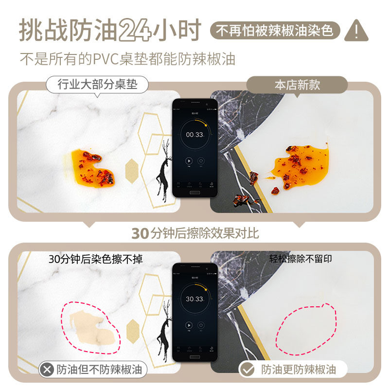 桌布防水防油防烫免洗桌垫pvc软玻璃轻奢高级感餐桌垫茶几垫家用,淘宝优惠券,粉丝福利购,淘宝优惠卷