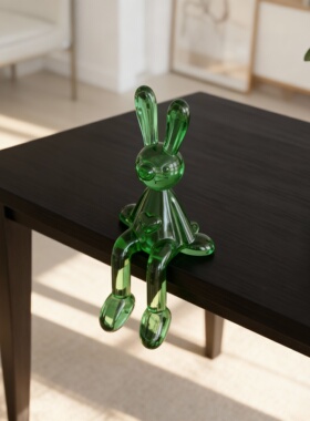 小众设计师款白色卡通熊花盆摆件