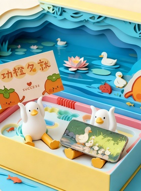 可爱小鸭子卡通装饰品