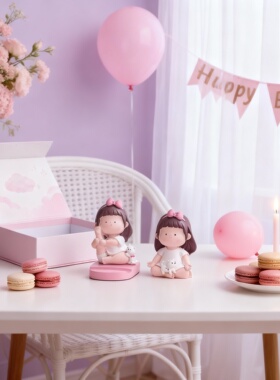 可爱卡通人物桌面装饰摆件