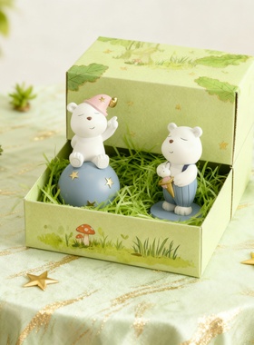 可爱卡通小熊装饰摆件