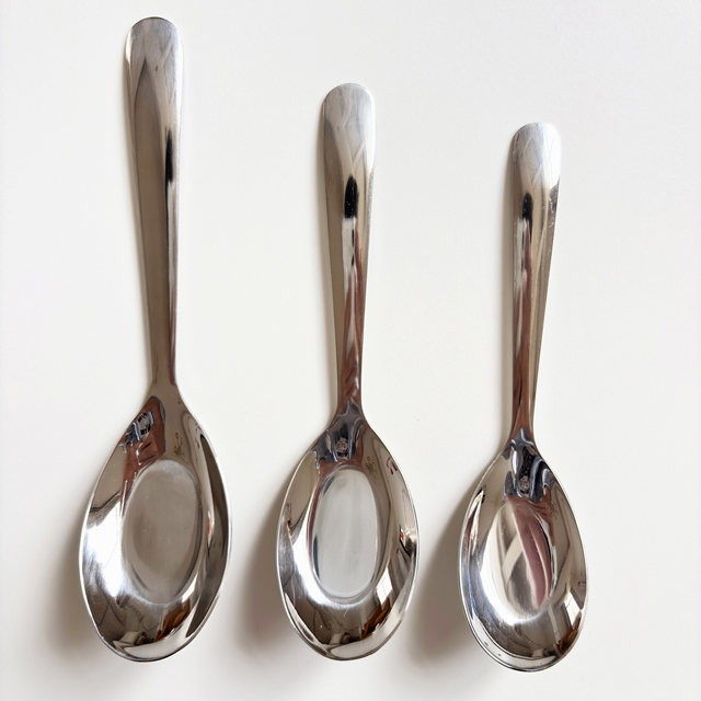 304 stainless steel spoon soup spoon commercial tableware spoon flat bottom spoon children's meal spoon spoon dessert spoon small spoon