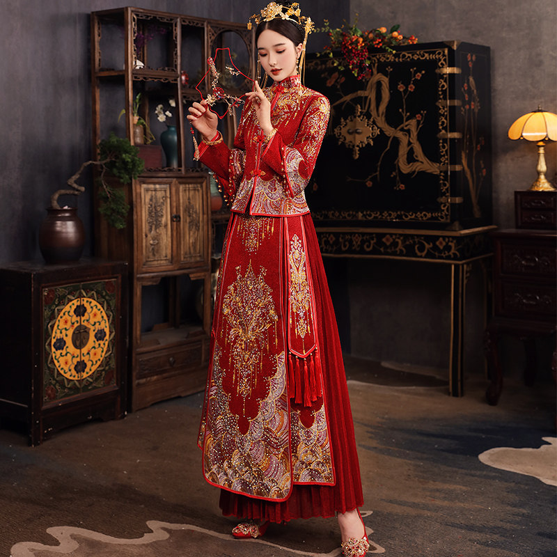 秀禾服2020新款秋季新娘结婚婚纱 瑜泰轩旗袍