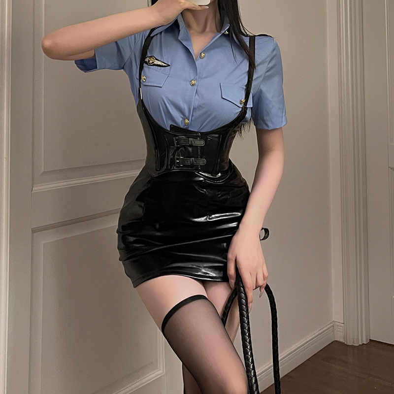 性感机长空姐制服套装角色扮演服装女纯欲主播变装女警cos服夜店 - 图3