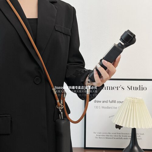 适用大疆Pocket3相机挂绳DJl可调节长短背带配件三用斜挎可背挂脖式手腕款手柄防丢绳子小众高级感新款男女链 - 图1