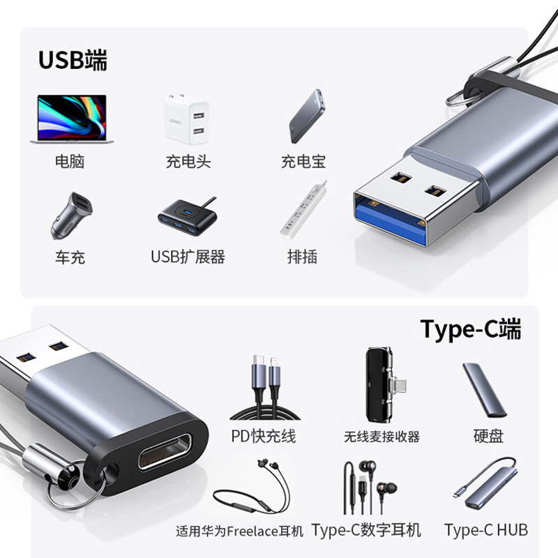电脑接无线领夹收音麦克风转接头音频Type-C数字有线耳机转换器USB转3.5mm/typec接收器收音器转接线充电,淘宝优惠券,粉丝福利购,淘宝优惠卷