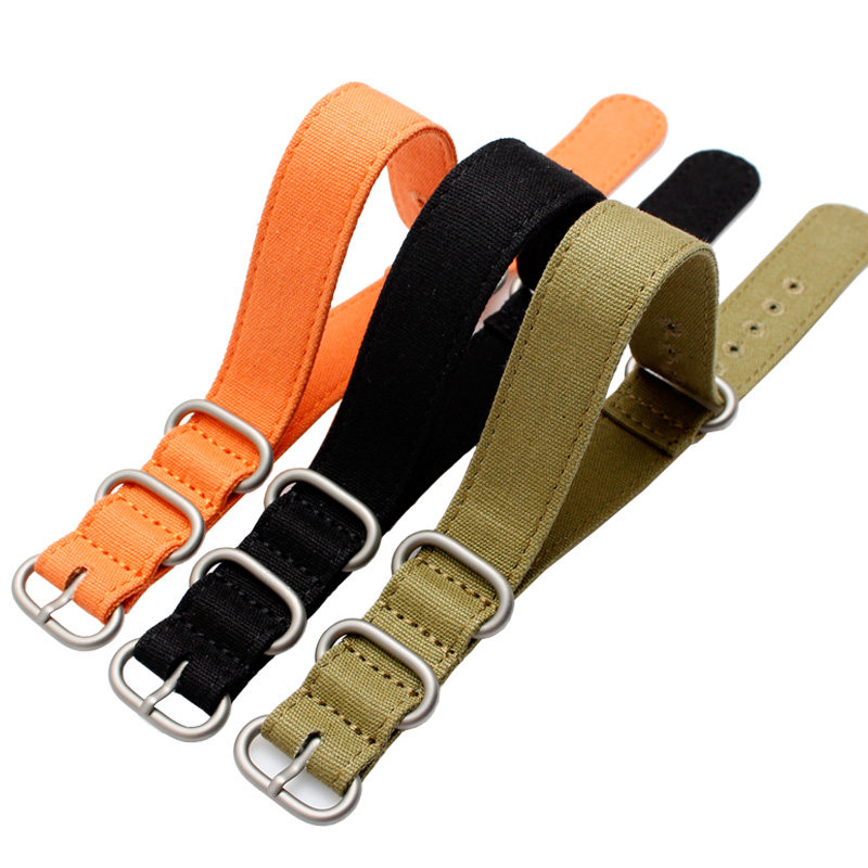 透气帆布配件鲁美诺斯欧米茄手表带 季娅唯配件