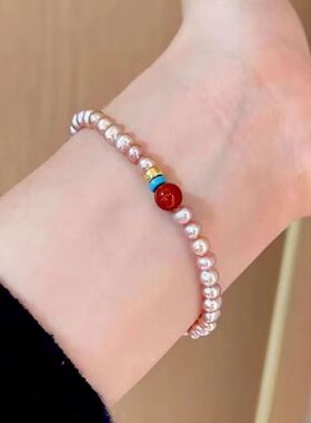轻奢珍珠ins手链女夏小众
