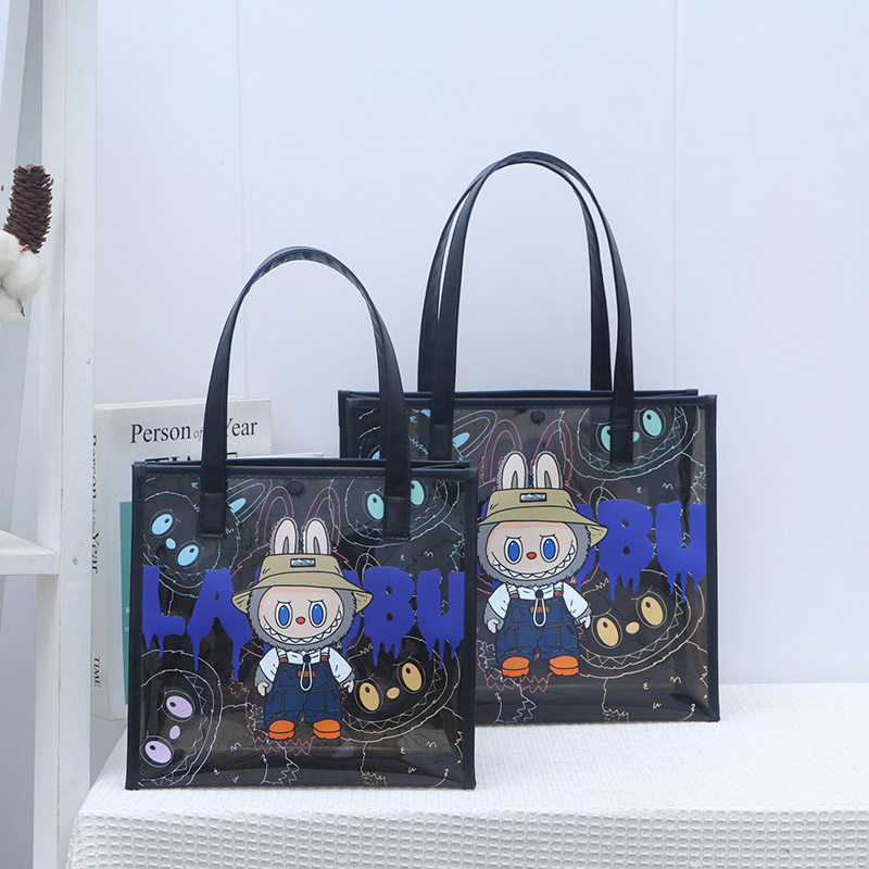 尚盈@小春野labubu卡通款大容量防水沙滩游泳包上班手提果冻包,淘宝优惠券,粉丝福利购,淘宝优惠卷