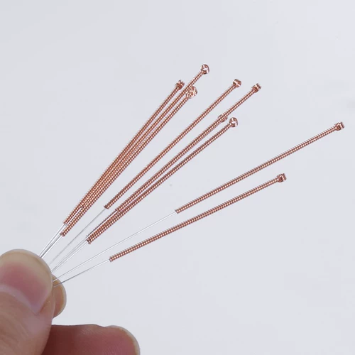 Одноразовое иглоукалывание, медицинская медная серебряная игла, 10 шт