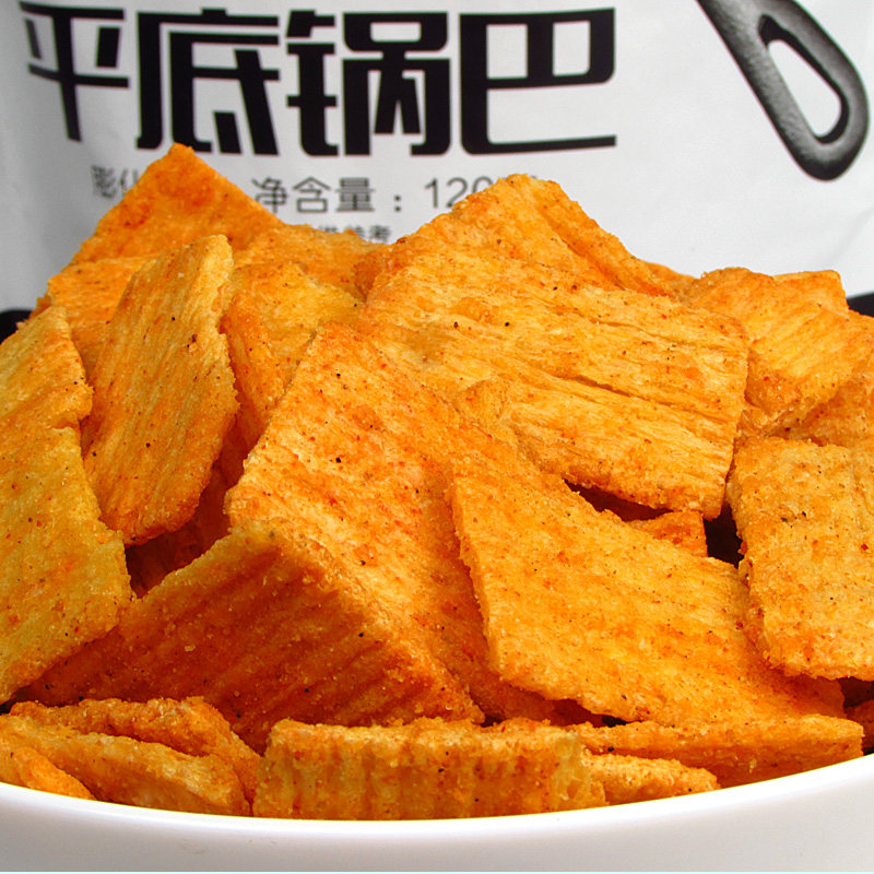 嵩山120g*10平底锅巴 康航食品膨化食品
